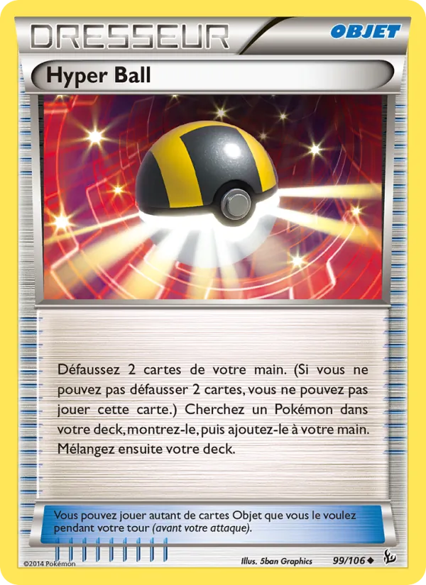 Carte Pokémon Hyper Ball 99/106 de l'extension Étincelles