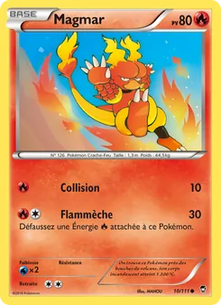 Carte Pokémon Magmar 10 — Poings Furieux