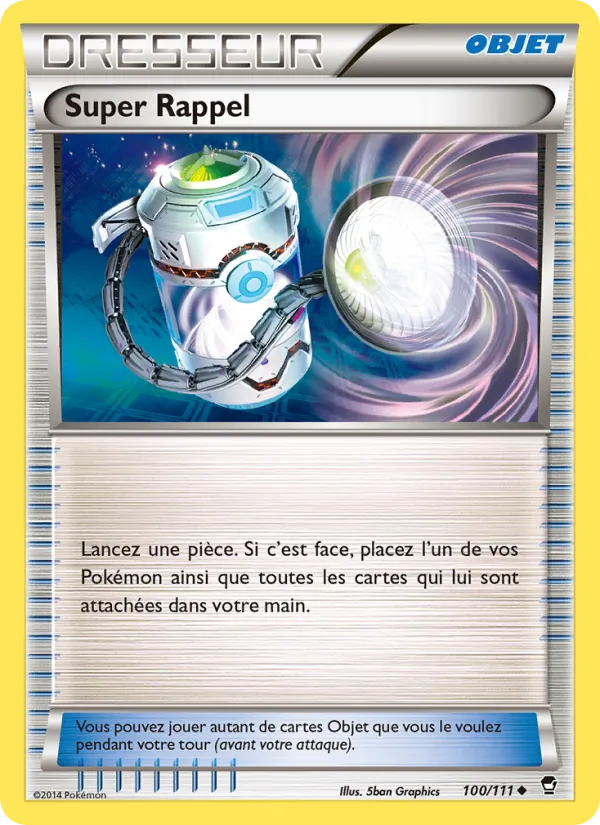 Carte Pokémon Super Rappel 100/111 de l'extension Poings Furieux