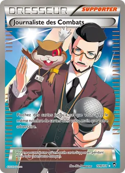 Carte Pokémon Journaliste des Combats 109
