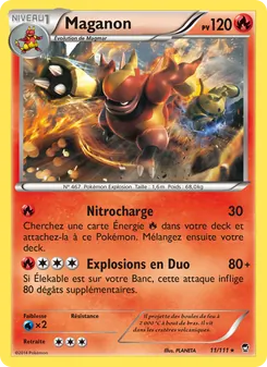 Carte Pokémon Maganon 11 — Poings Furieux