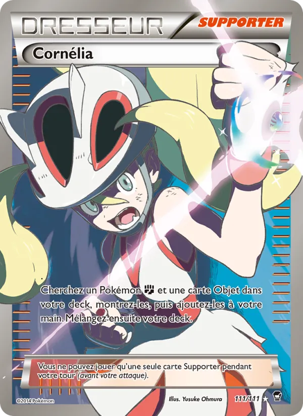 Carte Pokémon Cornélia 111/111 de l'extension Poings Furieux