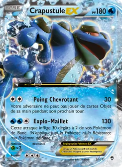 Carte Pokémon Crapustule EX 20 — Poings Furieux