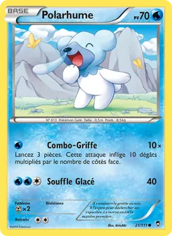 Carte Pokémon Polarhume 21 — Poings Furieux