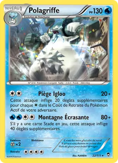 Carte Pokémon Polagriffe 22 — Poings Furieux