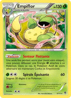 Carte Pokémon Empiflor 3 — Poings Furieux