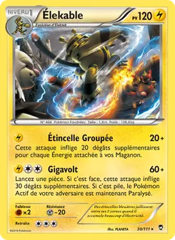 Carte Pokémon Élekable 30 — Poings Furieux