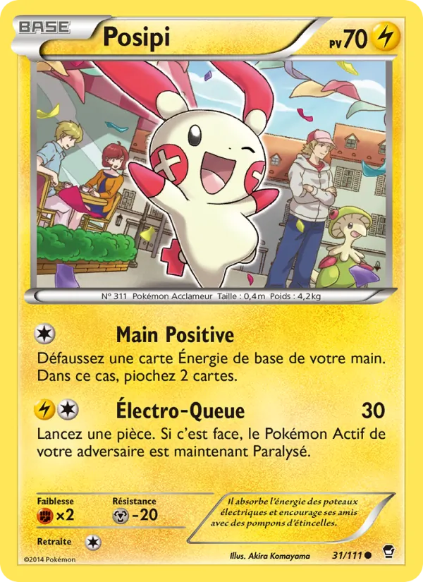 Carte Pokémon Posipi 31/111 de l'extension Poings Furieux