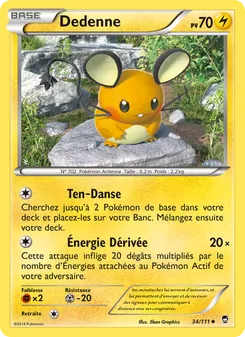 Carte Pokémon Dedenne 34