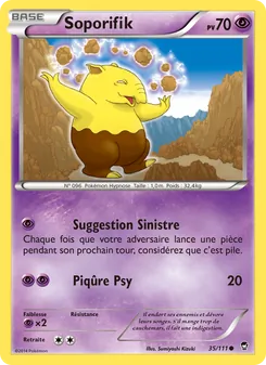 Carte Pokémon Soporifik 35