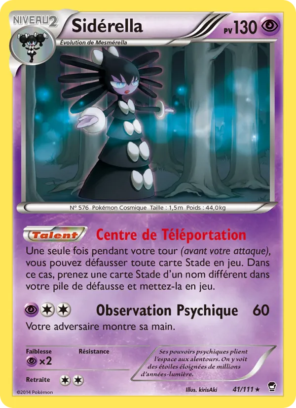 Carte Pokémon Sidérella 41/111 de l'extension Poings Furieux