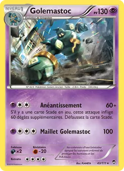 Carte Pokémon Golemastoc 43
