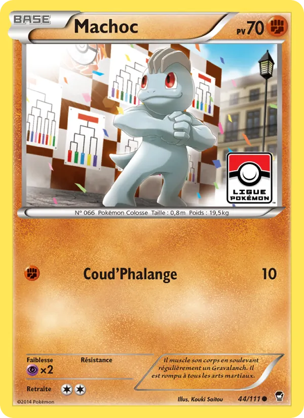 Carte Pokémon Machoc 44/111 de l'extension Poings Furieux