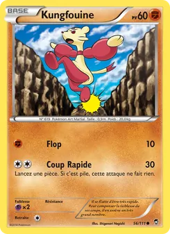 Carte Pokémon Kungfouine 56