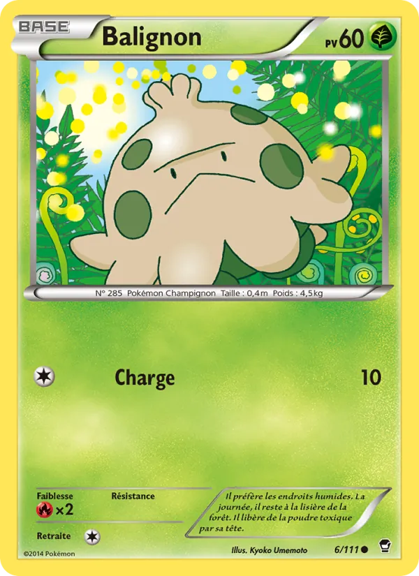 Carte Pokémon Balignon 6/111 de l'extension Poings Furieux