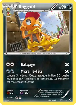 Carte Pokémon Baggaïd 67