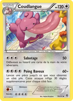 Carte Pokémon Coudlangue 79
