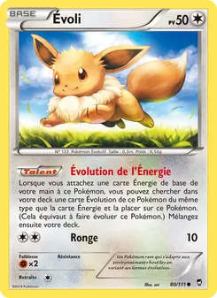 Carte Pokémon Évoli 80