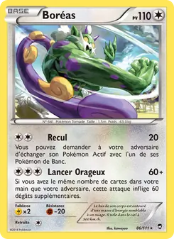 Carte Pokémon Boréas 86