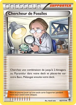 Carte Pokémon Chercheur de Fossiles 92