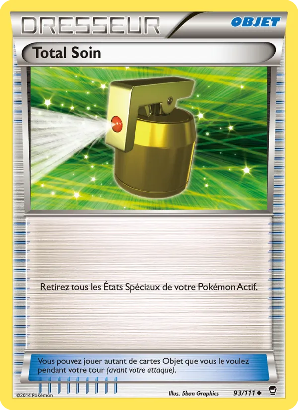 Carte Pokémon Total Soin 93/111 de l'extension Poings Furieux
