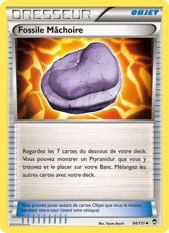 Carte Pokémon Fossile Mâchoire 94