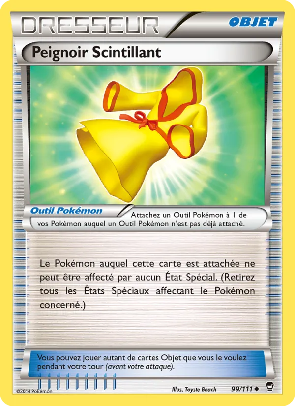 Carte Pokémon Peignoir Scintillant 99/111 de l'extension Poings Furieux