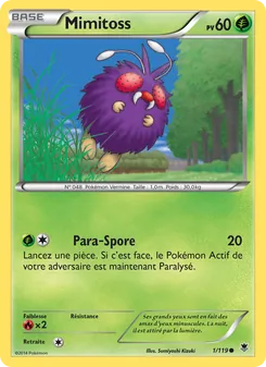 Carte Pokémon Mimitoss 1 — Vigueur Spectrale