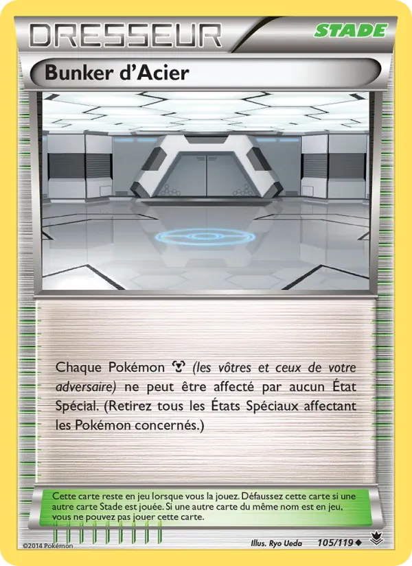 Carte Pokémon Bunker d'Acier 105/119 de l'extension Vigueur Spectrale