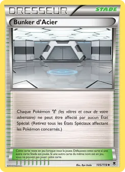Carte Pokémon Bunker d'Acier 105