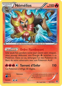 Carte Pokémon Némélios 12 — Vigueur Spectrale