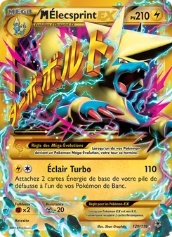 Carte Pokémon M-Élecsprint EX 120 — Vigueur Spectrale