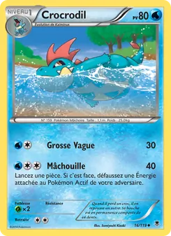Carte Pokémon Crocrodil 16 — Vigueur Spectrale