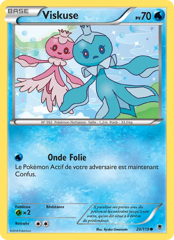 Carte Pokémon Viskuse 20/119 de l'extension Vigueur Spectrale