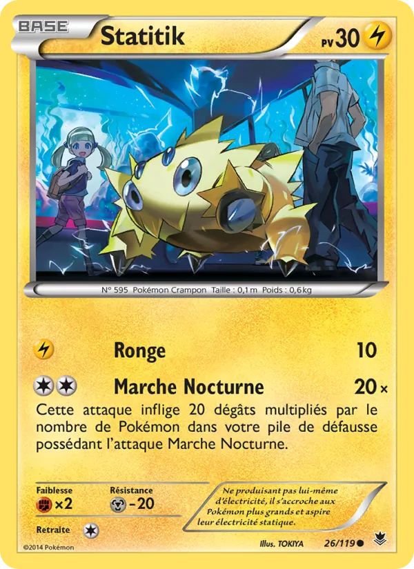 Carte Pokémon Statitik 26/119 de l'extension Vigueur Spectrale