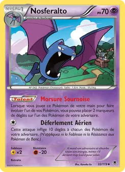 Carte Pokémon Nosferalto 32 — Vigueur Spectrale