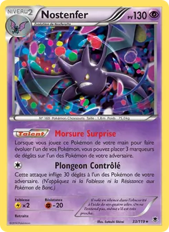 Carte Pokémon Nostenfer 33 — Vigueur Spectrale