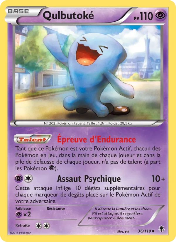 Carte Pokémon Qulbutoké 36/119 de l'extension Vigueur Spectrale