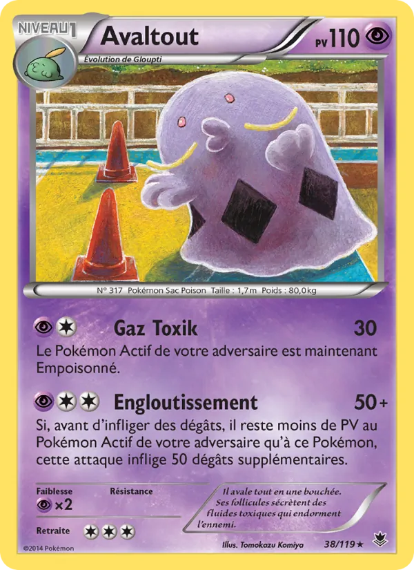 Carte Pokémon Avaltout 38/119 de l'extension Vigueur Spectrale