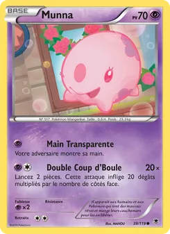Carte Pokémon Munna 39 — Vigueur Spectrale