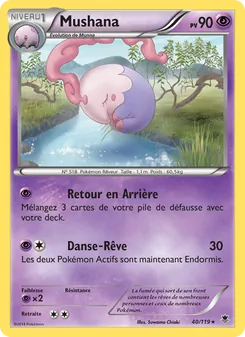 Carte Pokémon Mushana 40 — Vigueur Spectrale