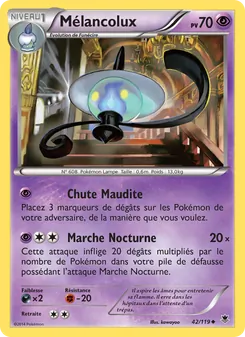 Carte Pokémon Mélancolux 42 — Vigueur Spectrale