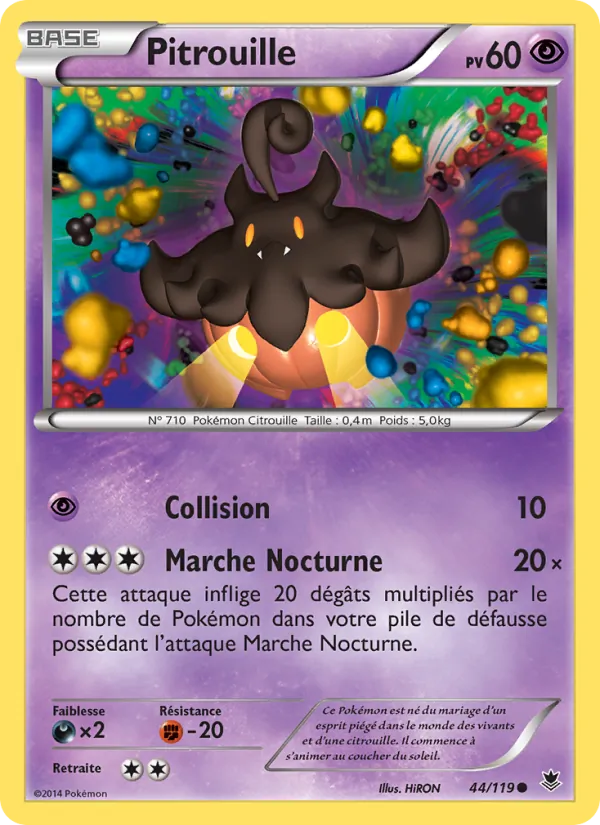 Carte Pokémon Pitrouille 44/119 de l'extension Vigueur Spectrale