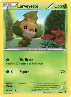 Carte Pokémon Larveyette 5 — Vigueur Spectrale