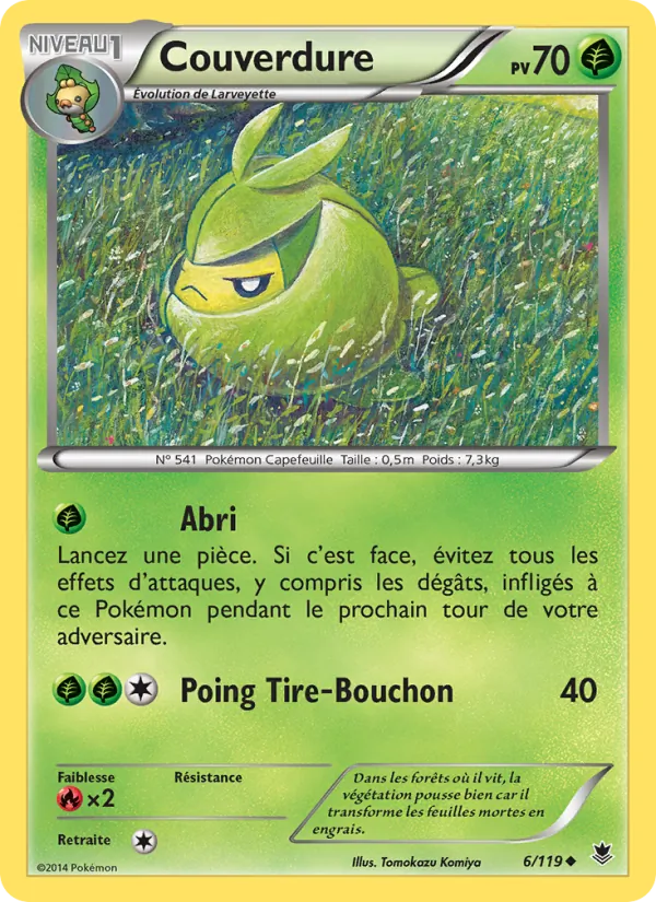 Carte Pokémon Couverdure 6/119 de l'extension Vigueur Spectrale