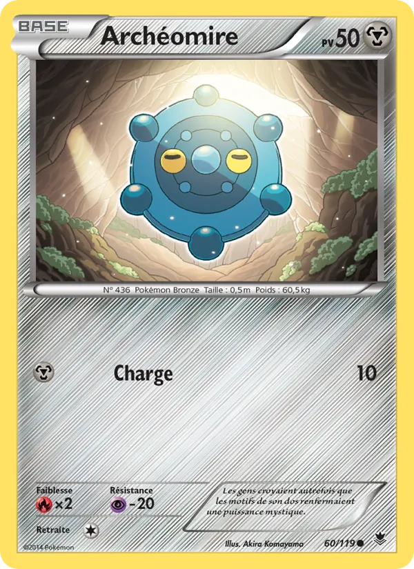 Carte Pokémon Archéomire 60/119 de l'extension Vigueur Spectrale