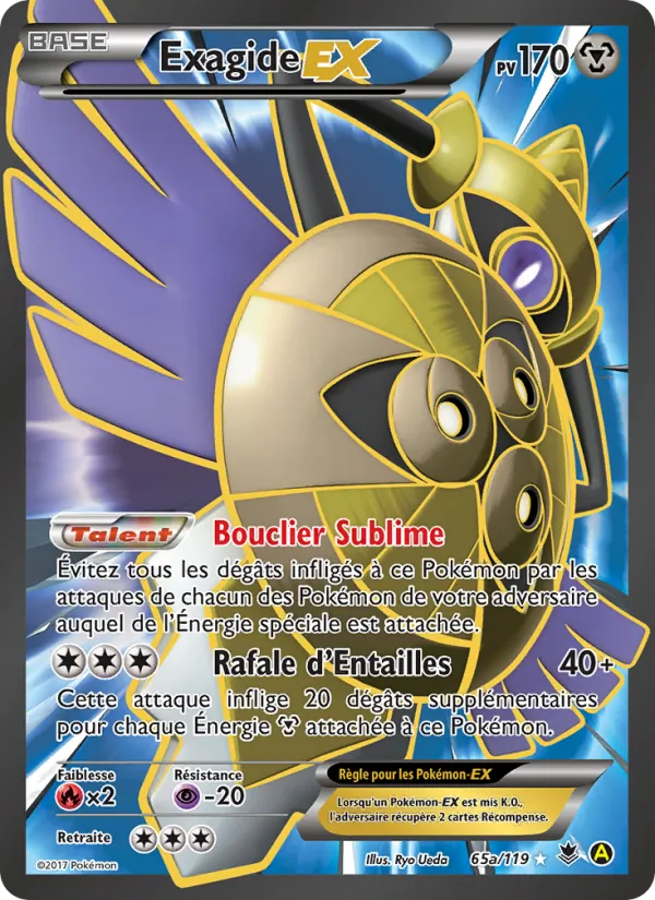 Carte Pokémon Exagide EX 65/119 de l'extension Vigueur Spectrale