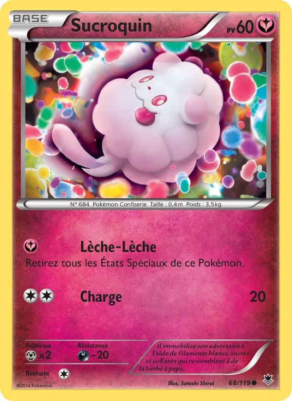 Carte Pokémon Sucroquin 68/119 de l'extension Vigueur Spectrale