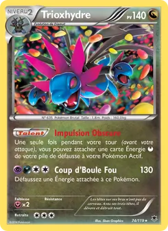 Carte Pokémon Trioxhydre 74