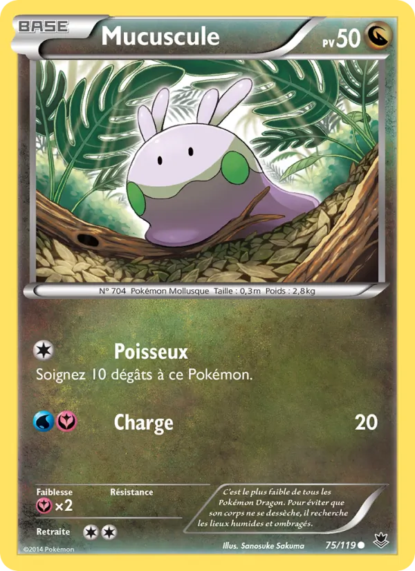 Carte Pokémon Mucuscule 75/119 de l'extension Vigueur Spectrale